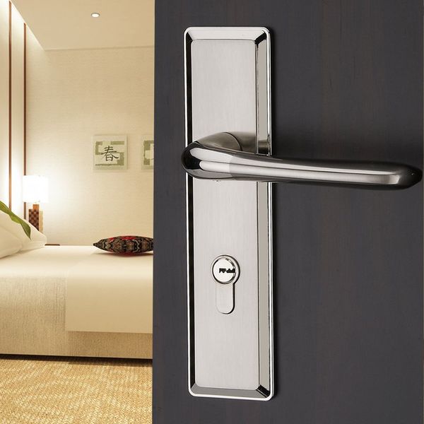 Modern European Indoor Latch Room Door Panel Locks Handle