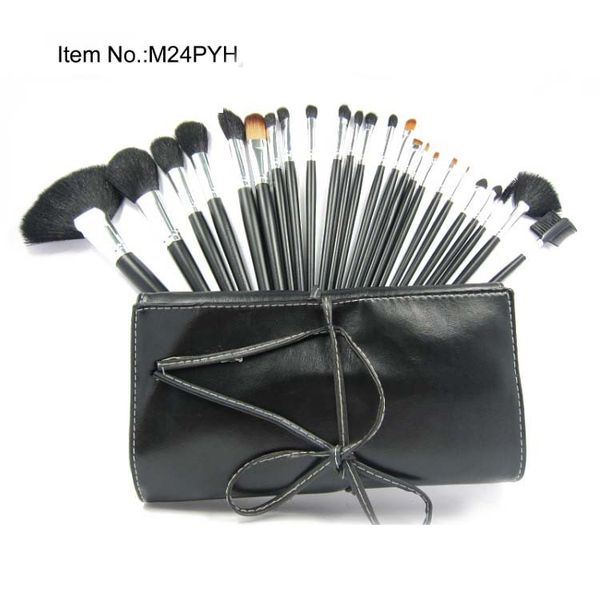 

Shippingnew makeup bru h 24pc leather pouch makeup 24 piece bru h et 10pc