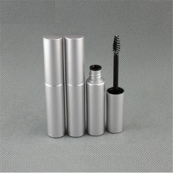 

2017 hight quality 250pc lot 8 0ml hiny ilver ma cara pla tic bottle packaging empty ma cara cream tube