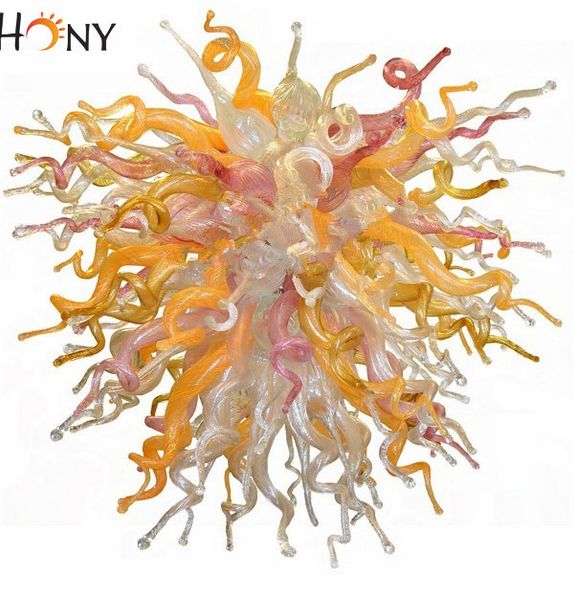 

110v/120v/220v/240v european style lamp art deco hand blown glass ceiling mounted chandelier