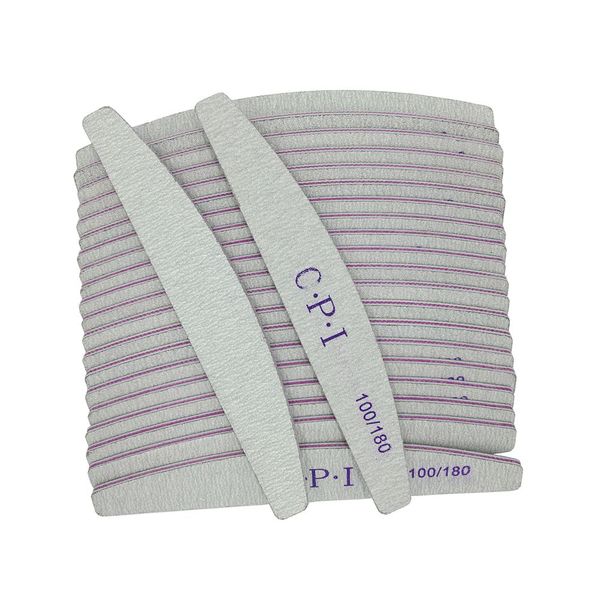 

wholesale-5pcs grey acr nail file buffer 100/180 manicure tools