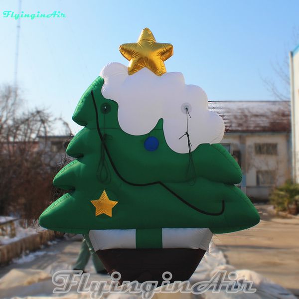 3m Ao ar livre árvore de Natal simulação verde árvore inflável modelo balão para decoração de parque e jarda