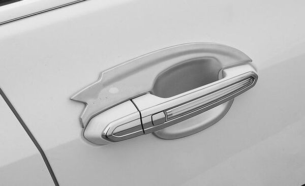 Бесплатная доставка! Высокомарочный шар ручки двери Крома 4PCS ABS с Логосом для Cadillac CTS, SRX 2010-2015