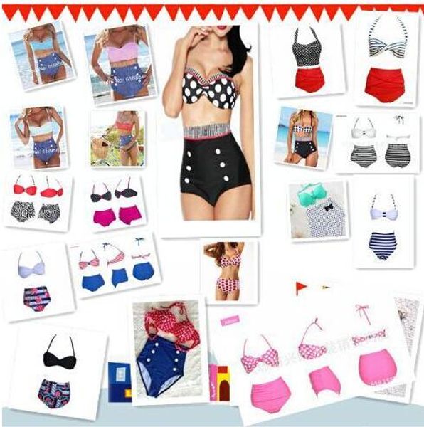 

19 de ign fa hion cute t retro wim uit wimwear vintage pin up high wai t bikini et hh 1000 et