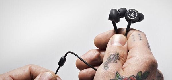 

Mar hall mode headphone in ear head et black earphone with mic hifi ear bud headphone univer al for mobile phone dhl