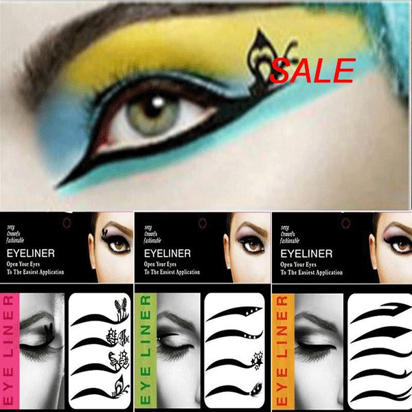 2016 new fashion sexy make up eyeliner tattoo black eyeliner shadow smoky letters