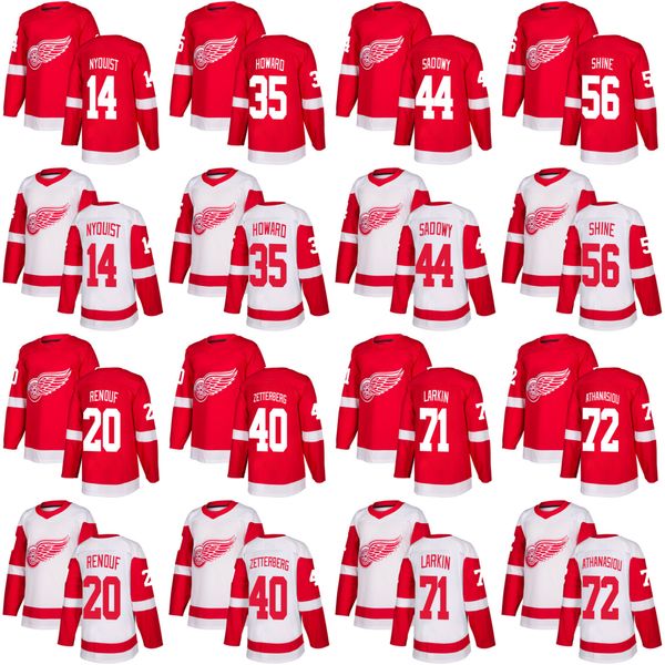 

Detroit Red Wings Jersey S to 5XL 55 Niklas Kronwall 71 Dylan Larkin 72 Andreas Athanasiou 74 Madison Bowey 61 Jacob De La Rose Jerseys