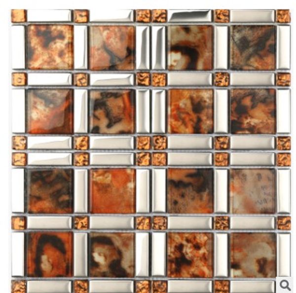 

the supply of high-end crystal glass mosaic tile tv background wall spot wholesale d-976f