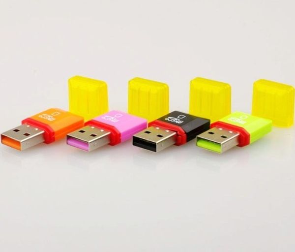 

2016 горячая бесплатная доставка 100 шт. / лот USB 2.0 T - Flash кард-ридер micro SD кард-ридер