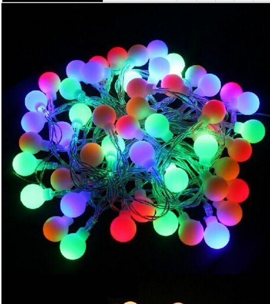 10m 100 светодиодов с питанием для батареи светодиодные шарики Light Light Light Home Home Homefore Bar Bar Ball Свадебные мероприятия Украшение