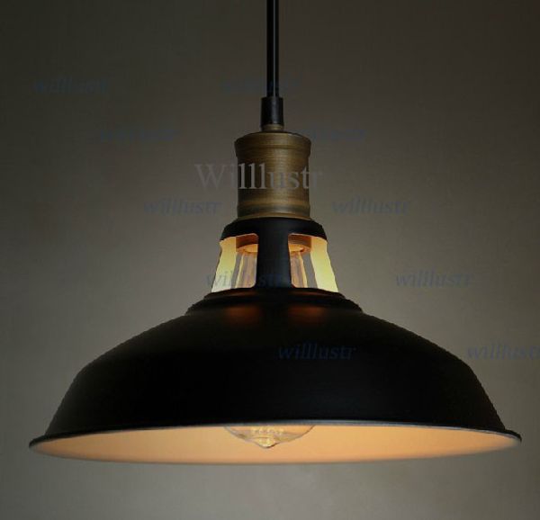 Metal gölge kolye loft lamba Kuzey Avrupa tarzı edison avize filament ampul süspansiyon aydınlatma yemek odası fuaye ışık