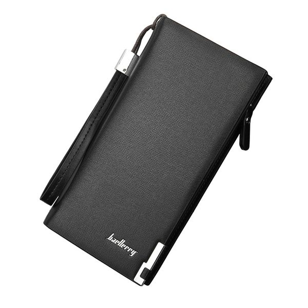

Famous Baellerry Brand Long Business Men's leather clutch wallet Man purse Causal Money bag for male billetera hombre