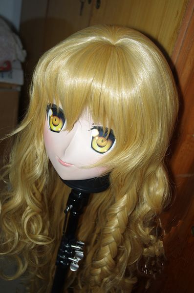 (C2-037) Top Qualität Handgemachte Weibliche Silikonkautschuk Gesichtsmaske Cosplay Kigurumi Masken Crossdresser Puppe Kig Anime Rollenspiel