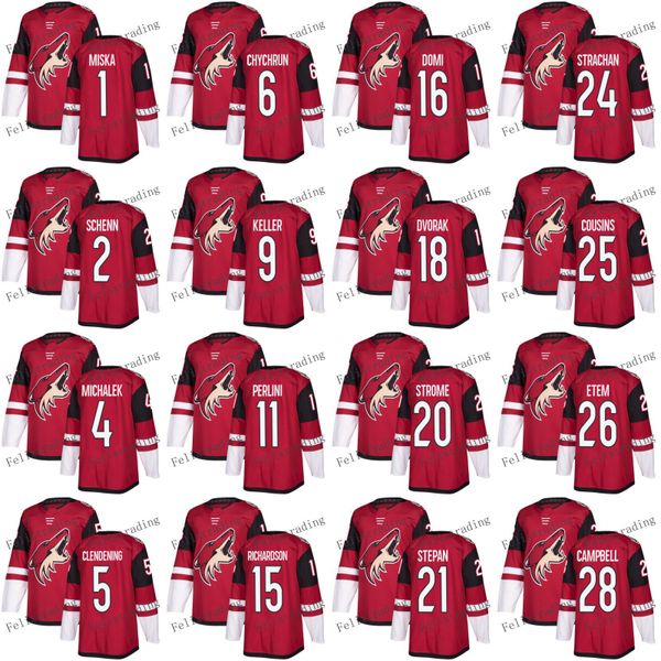 

Arizona Coyotes 1 Hunter Miska 2 Luke Schenn Tobias Rieder Clayton Keller Max Domi Tyson Strachan 25 Nick Cousins 2017-2018 Season Jersey