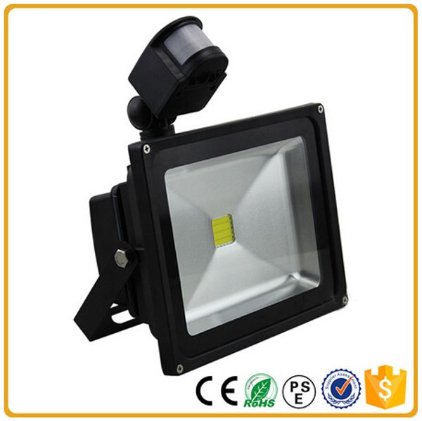 

super bright sensor outdoor induction led flood light 30w ac85-265v warm white/white epistar chip led spotlight