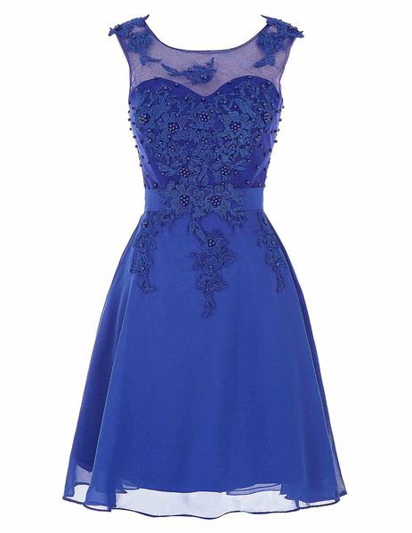 

Blue Cocktail Dresses Cute Women 2019 Knee Length Short Satin prom dress Beading lace Vestidos Plus Size Sexy Women Cocktail Dresses