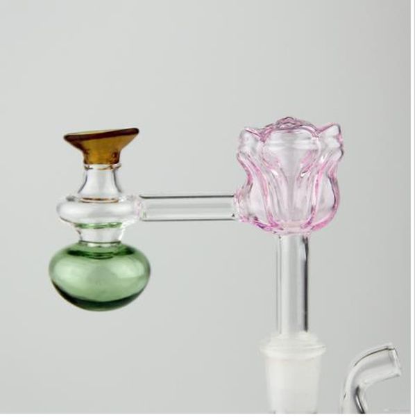 Tubo de Fumar Cachimbo de Fumar Atacado-o Rose Glass Hookah Fumar - para Vaporizador Multi-camada Filtro Acessórios