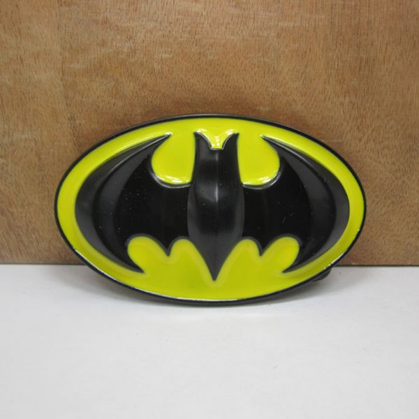 

BuckleHome batman пряжка с желтой эмалью с черным покрытием FP-02870 бесплатная доставка
