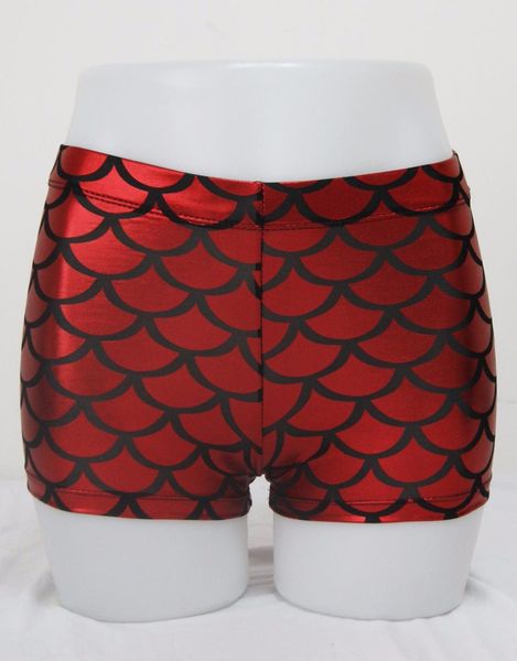 

wholesale-mermaid fashion shorts novelty ladies casual shorts silver fish scale shorts wp201771, Black;pink