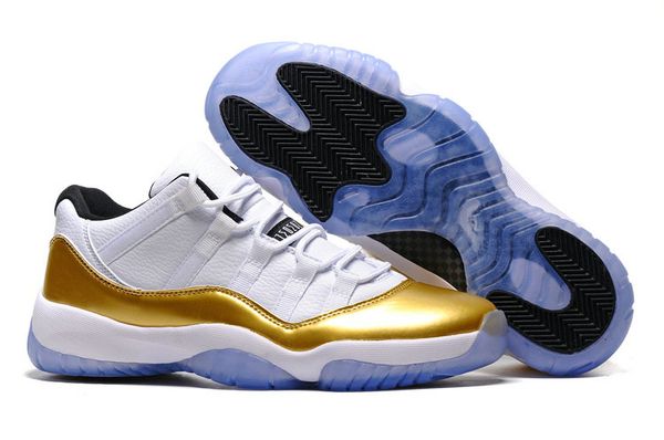 white and gold retro 11