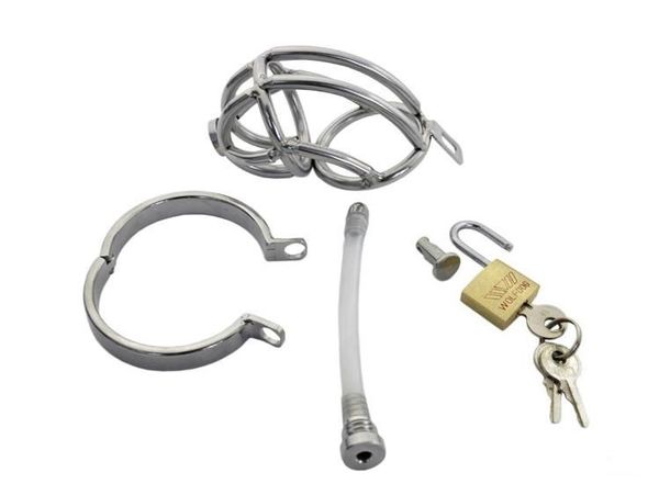 Dispositivi di castità US NewSex Men Stainless Male Chastity Device Belt Restraint Fetish Tubo uretrale Hood Sex Toys For Couple # R2