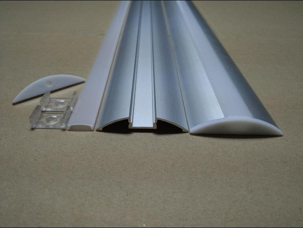 

2m/pcs 44m/lot led aluminum profile for led strips with milky diffuse cover or transparent cover