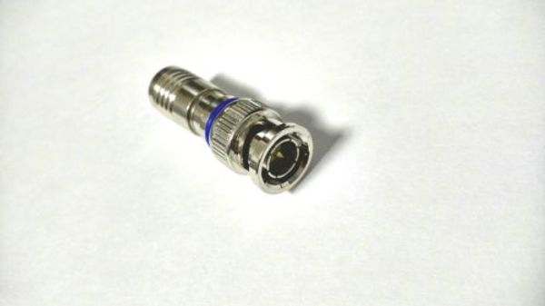 100 Stück neuer BNC-Stecker, Kompressions-Koax-Stecker, RG59-Kabel, CCTV-Adapter