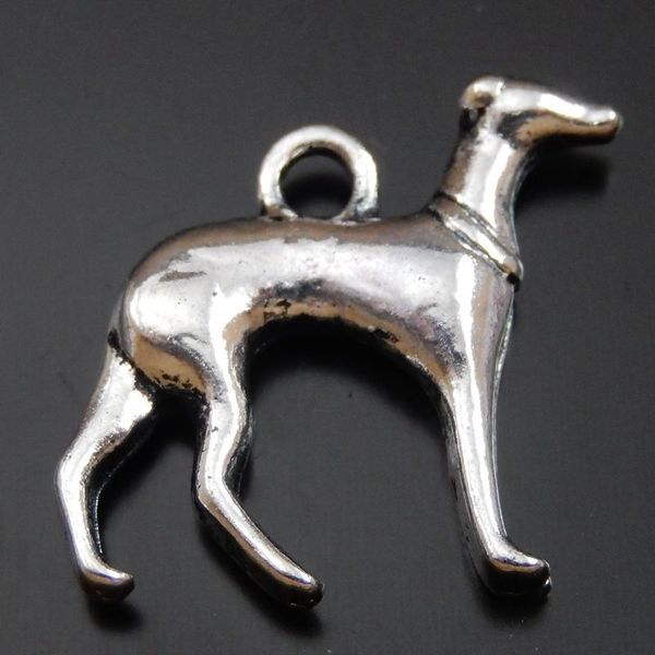 

15pcs antique silver alloy sheep dog pendant charms jewelry finding 19*25mm 39969 jewelry making, Bronze;silver