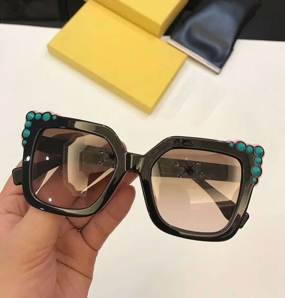 

women designer cat eye 0260/s sunglasses 0260 black pink / brown gradient lenses fashion brand women sunglasses with box, White;black