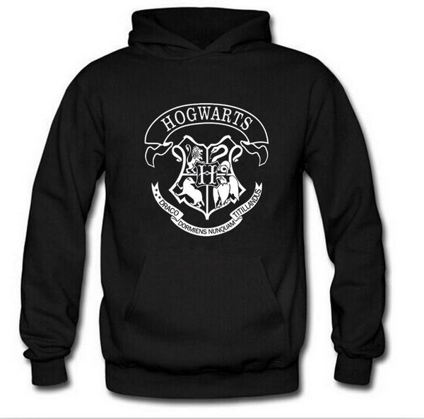 

wholesale-winter sports man hoodies famous movie hogwarts hoody sweatshirts brand sportswear outwear moleton, Black