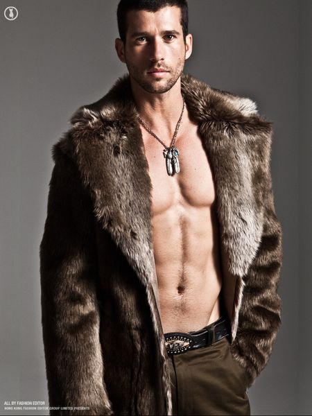 

fall-new imitation mink hair windbreaker fight mink imitation fur fur loose coat overcoat man mt3, Tan;black