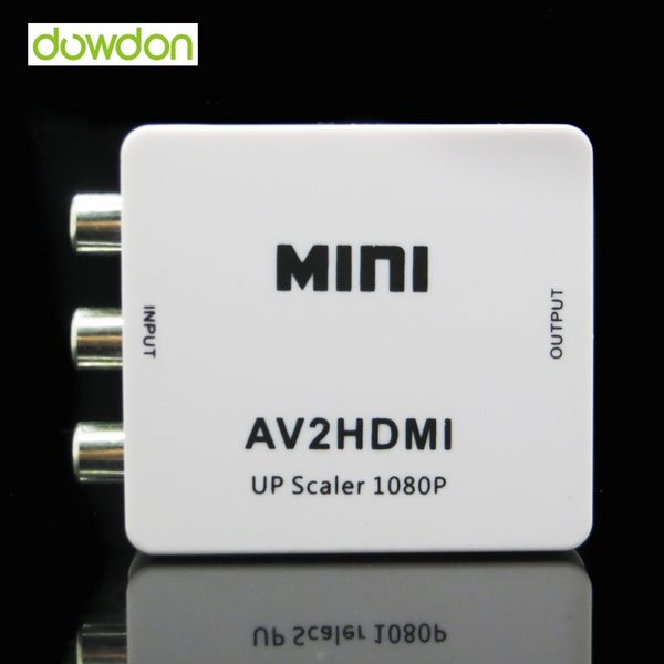 1080P HD Convertitore da HDMI a CVBS/AV Convertitore Adattatore Audio Video Composito MIni Upscaler 1080P HD Convertitore da HDMI a CVBS/AV Convertitore Adattatore Audio Video Composito MIni Upscaler