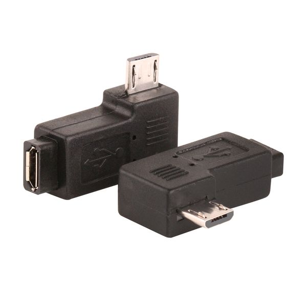 Zjt13 прямоугольный Micro USB мужской 90 градусов USB мужчина к микро женский разъем адаптеры