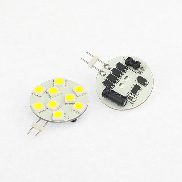 Lampada a LED G4 9LEDS 5050SMD Lampadina rotonda Dimmerabile 24 V 12V Tensione di lavoro super luminosa sotto armadietto