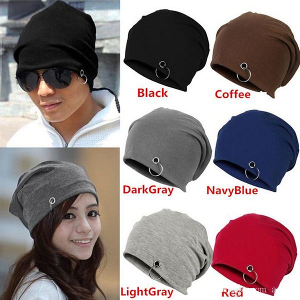 

fashion women men winter ski hat slouch baggy hip pop knit crochet cap beanie ing, Blue;gray