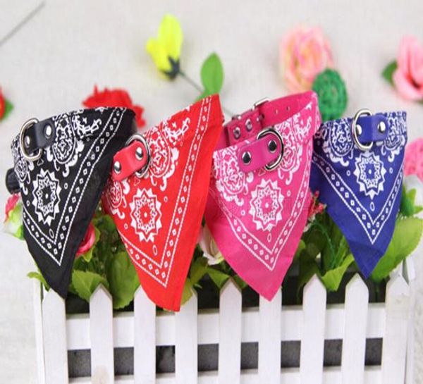 

new 20pcs style adjustable pet dog cat bandana scarf collar neckerchief brand new mix colors 50pcs 45*2cm dog collars wy79