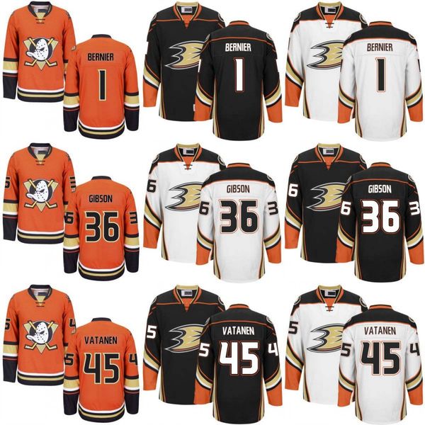 

2017 Anaheim Ducks Hockey Jerseys #45 Sami Vatanen #1 Jonathan Bernier #36 John Gibson Men/Youth Jersey
