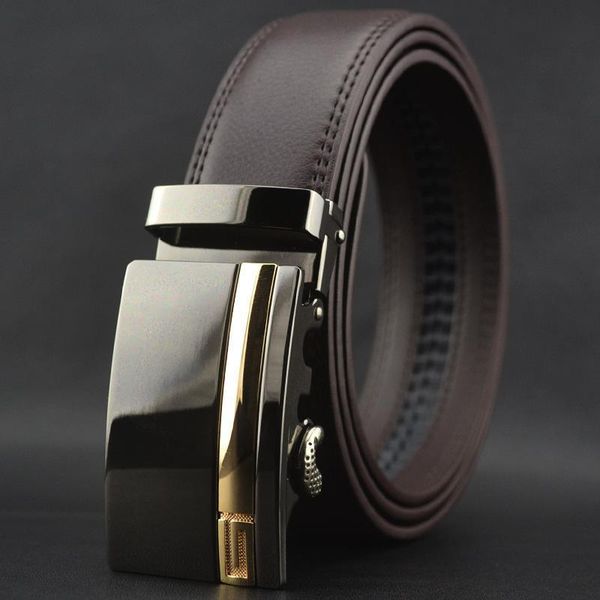 

2016 Hot Mens Designer For Brand Leather Belt Cowskin Automatic Buckle Business Trouser Strap Pant Ceinture Homme W164 Men High End Belts