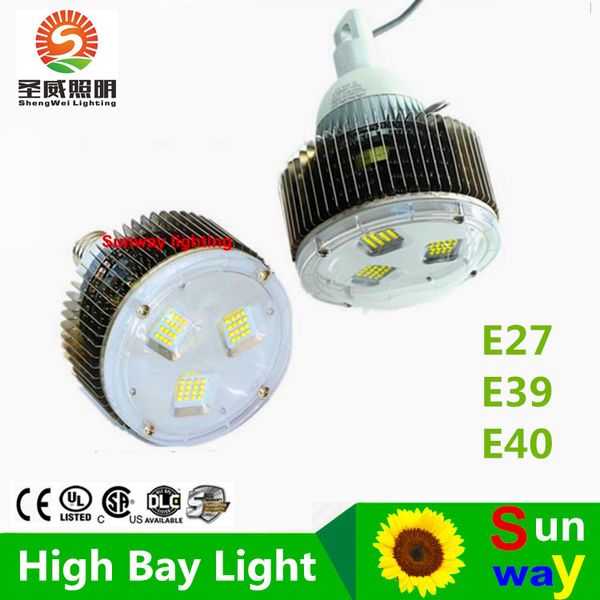 4 pcs 50w 100W 120W 150W 200W 250W 300W 400W LED lâmpada de baía alta, E40 120W conduziu a luz alta da baía, lâmpada industrial do diodo emissor de luz