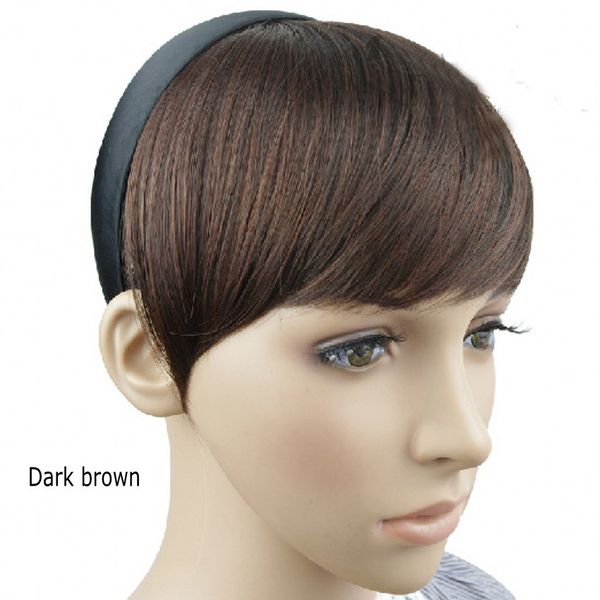 Sara Hoop Oblique Bang Side Bangs Straight 15cm 15cm Clip In Bangs Fringe Fringe Hair Extensions Synthetic Hair Franja Frange Hairpiece Hairstyles For