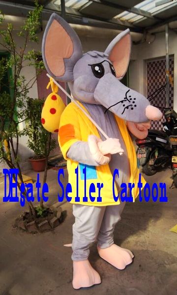 

real pictures deluxe mouse mascot costume anime costumes advertising mascotte size factory direct ing, Red;yellow