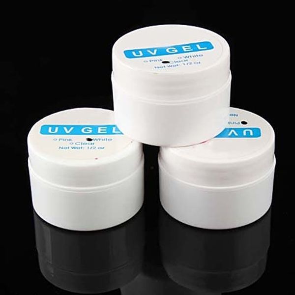 

3 Цвет УФ-гель ногтей маникюр макияж продвижение ногтей DIY розовый белый ясно