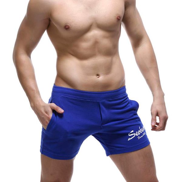 Atacado-Alta qualidade SEOBEAN Baixo Cintura Mens Shorts sexy home lazer moda confortável soft running ginásio homem sportwear calções casuais