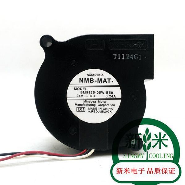 NMB 5025 0.24A BM5125-05W-B59 24 V 3 satır projektör santrifüj türbin fan soğutma fanı