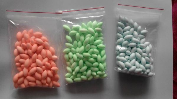 

100pcs/bag seven star no ser mini fishing float bobber fishing floating beans fishing rigs making float/bobber