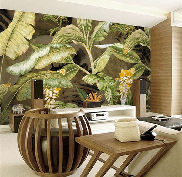 Télécharger gratuitement Images Tropic Leaf Southeast Design Photo Wallpaper Murales De Pared actualisé par