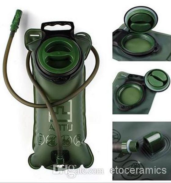 

2l hydration tpu water bags mouth sports bladder camping hiking climbing military bags of water
