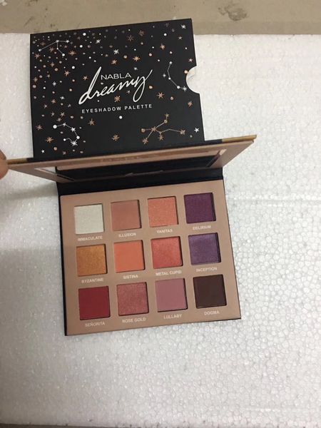 

new nabla dreaming 12colors eyeshadow palette shimmer matte eye shadow dhl shipping