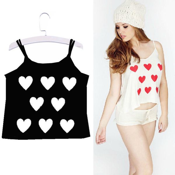 

wholesale-plus womens spaghetti strap cotton summer shirt casual blouse vest, White