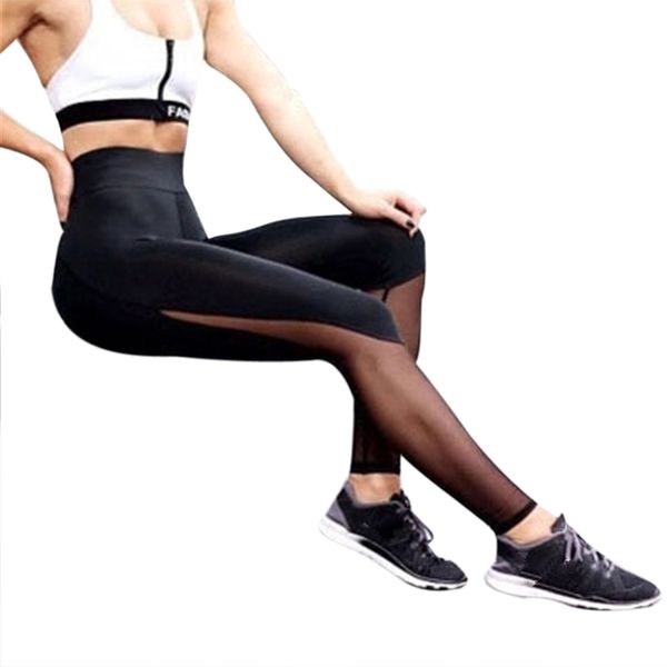

wholesale-vertvie women's yoga pants leggings mesh sport fitness clothing workout legging trousers running gym clothes ropa deportiva, White;red